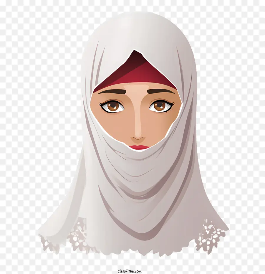 امرأة مع الحجاب，الحجاب PNG