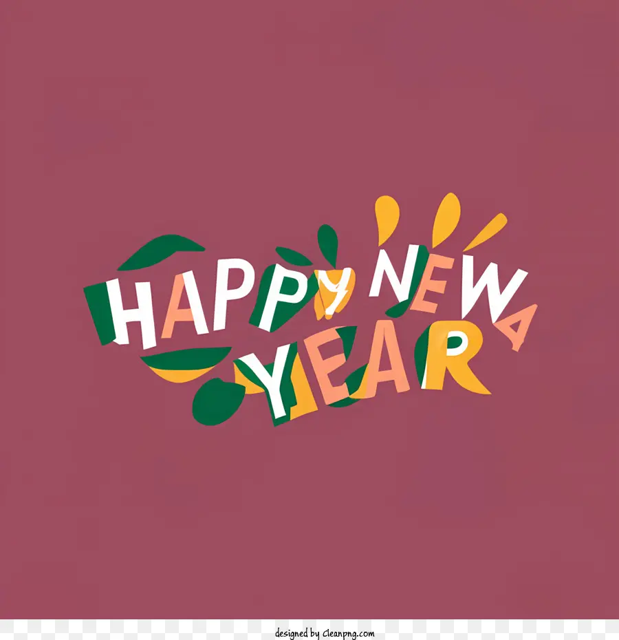 سنة جديدة سعيدة，مرحبا بك PNG