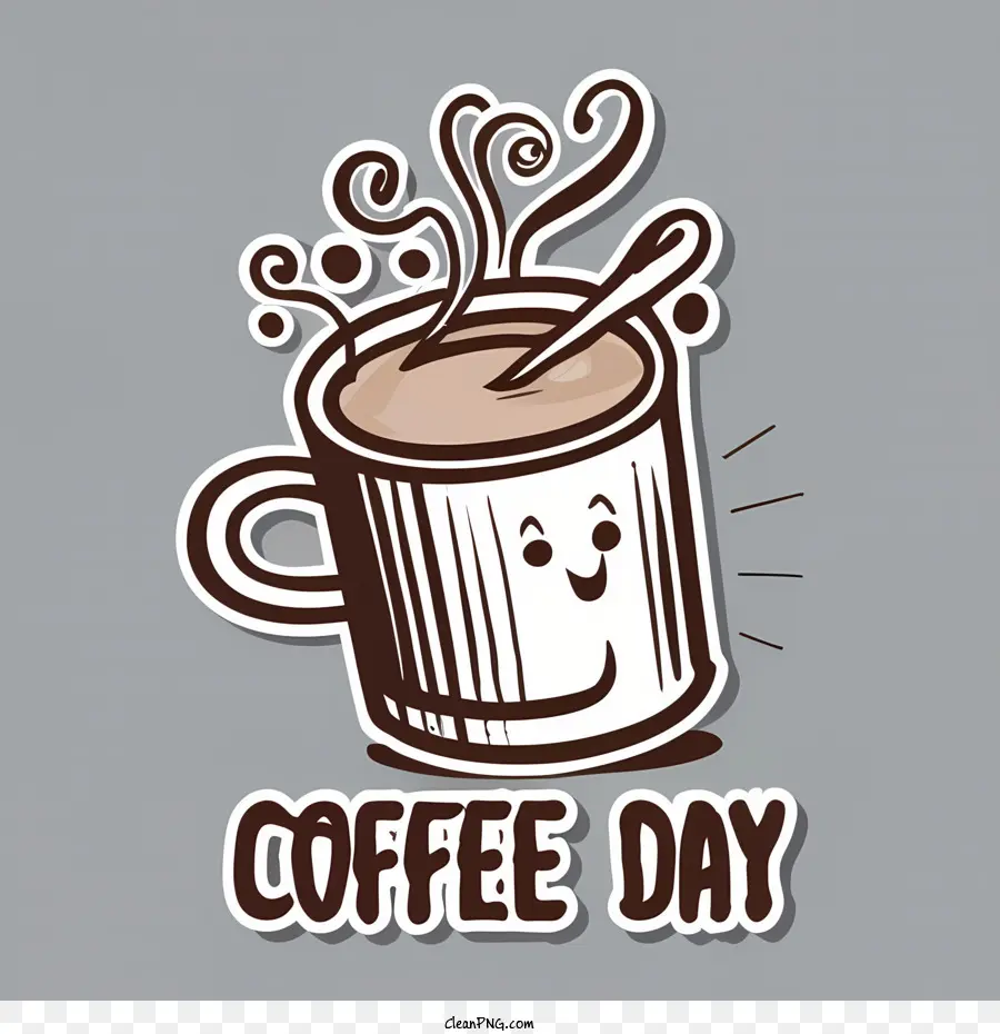 يوم القهوة，كوب القهوة لطيف PNG