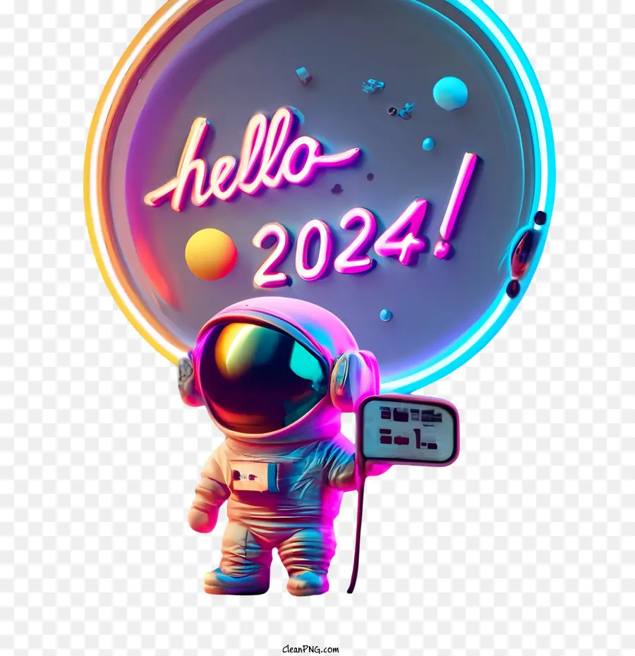 عام جديد سعيد 2024，العام الجديد 2024 PNG