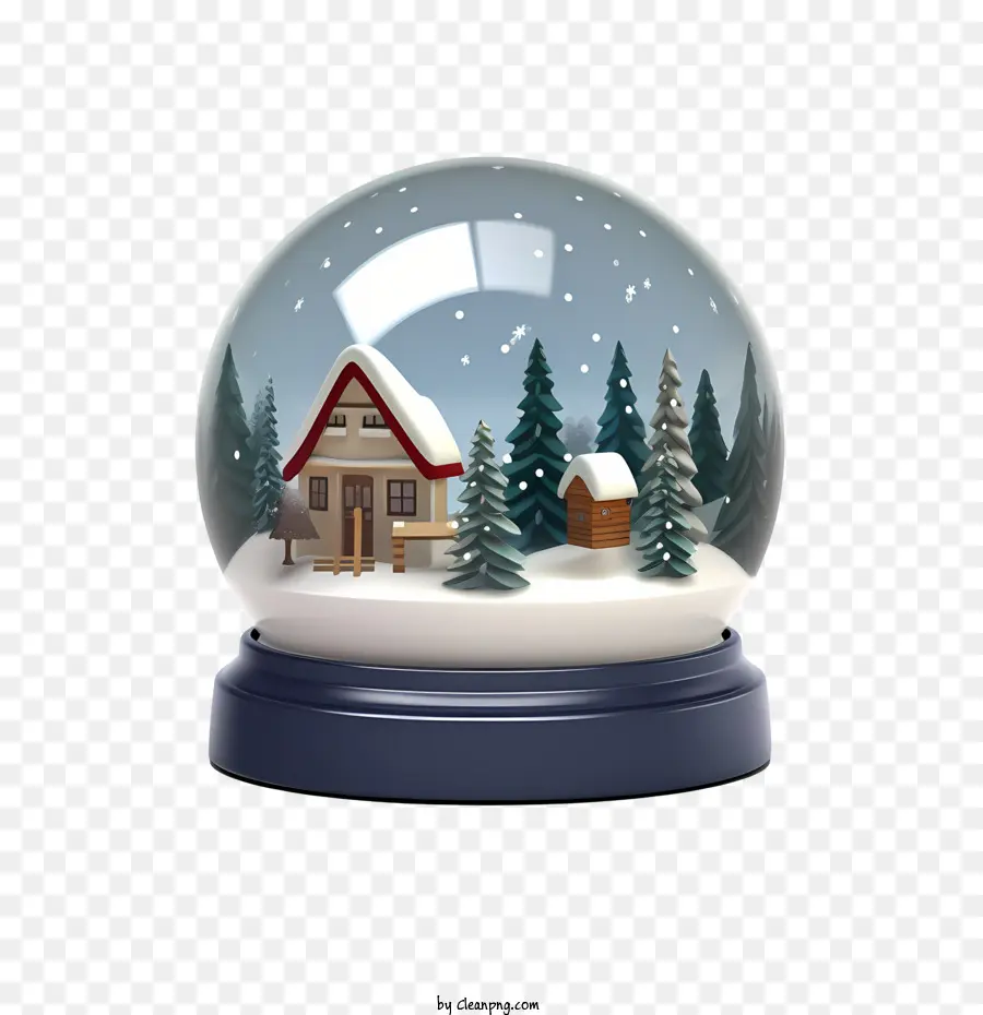 كرة الثلج عيد الميلاد，البيت PNG