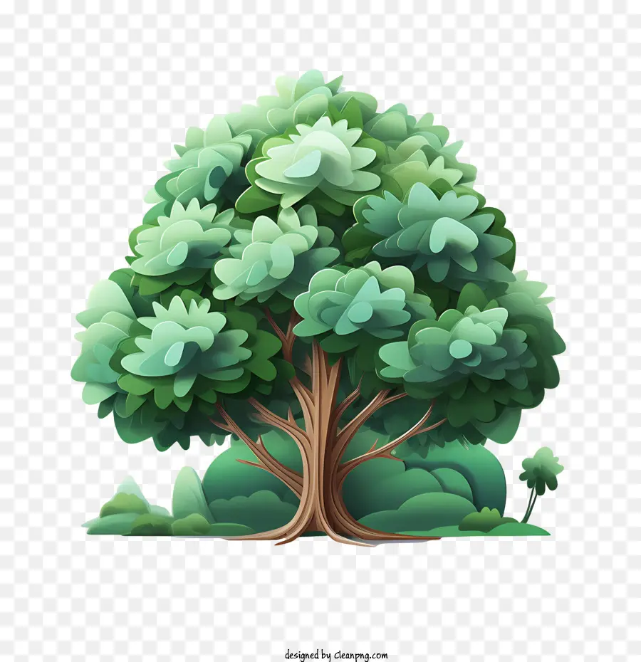 شجرة دائمة الخضرة，شجرة خضراء PNG