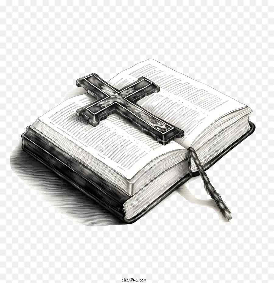 الكتاب المقدس مع الصليب，الكتاب المقدس PNG