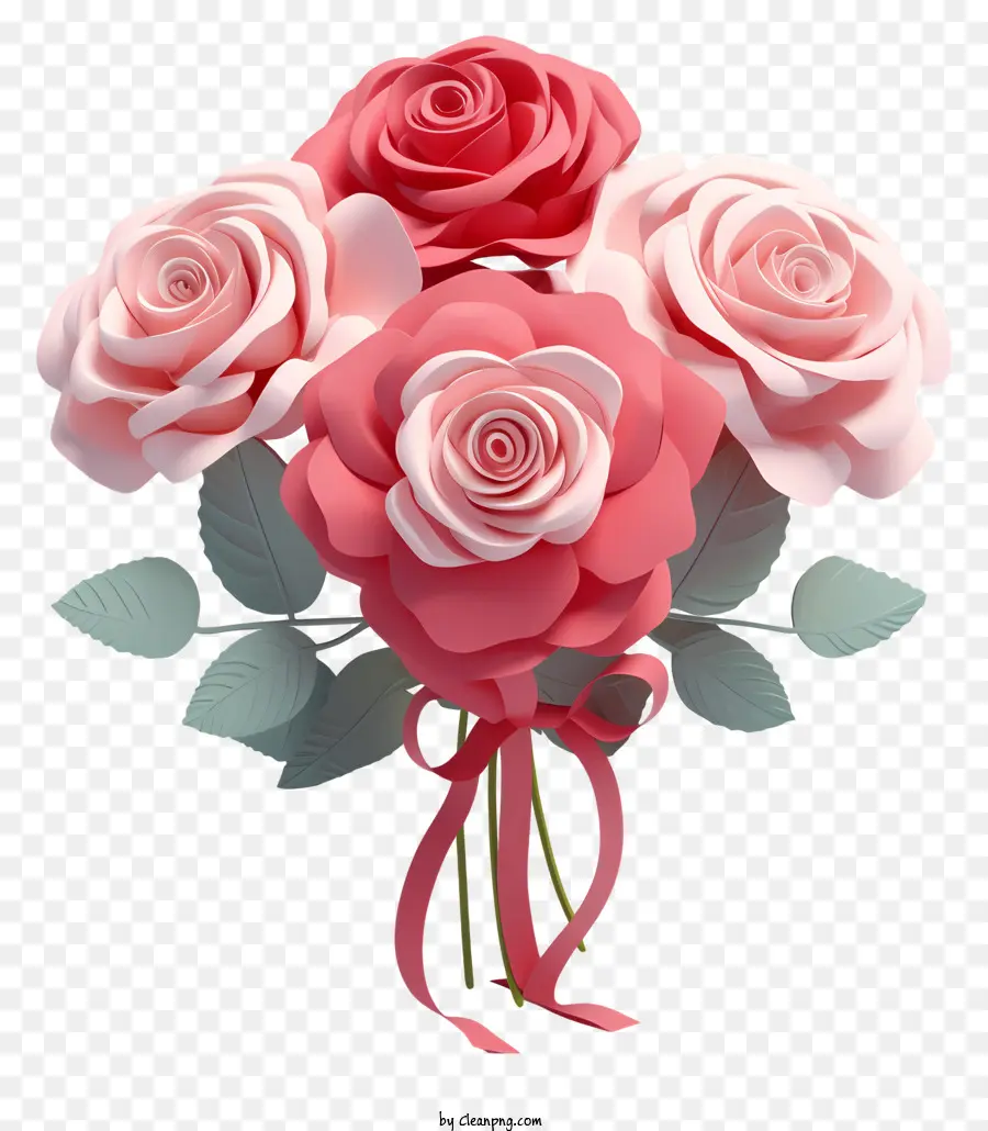 باقة من الورود，الوردي الورود PNG