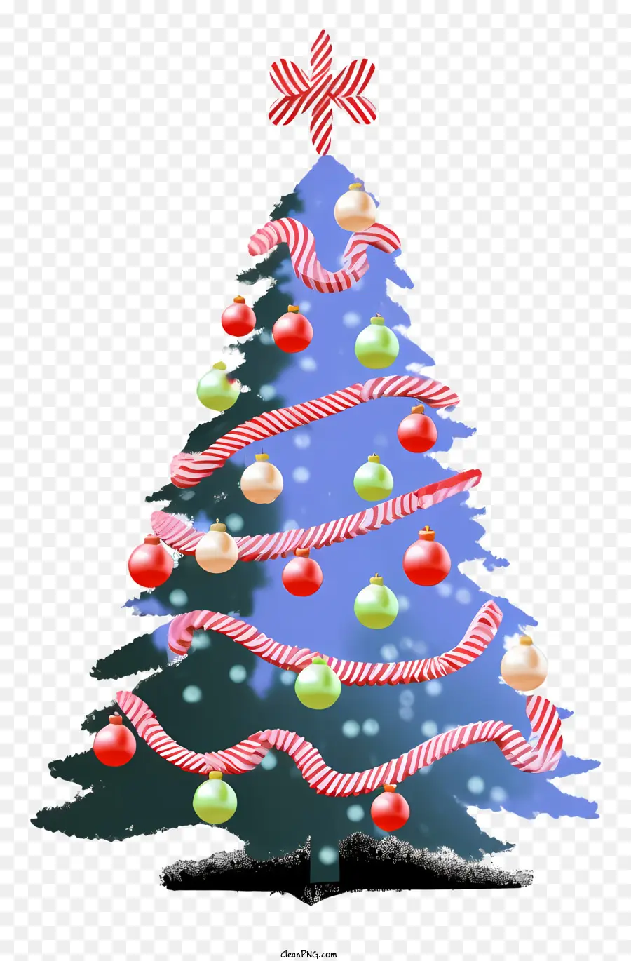 شجرة عيد الميلاد，عصا الحلوى PNG