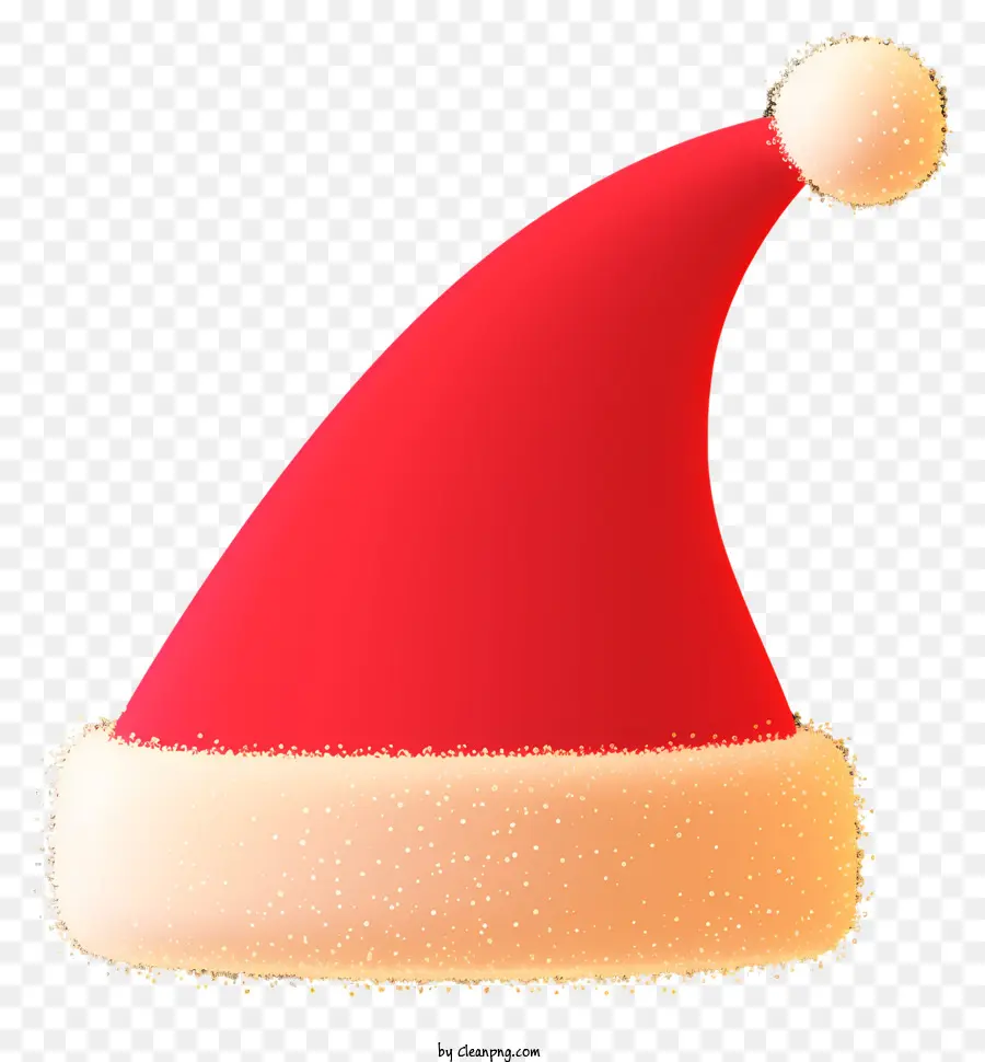 سانتا قبعة，قبعة حمراء وبيضاء PNG
