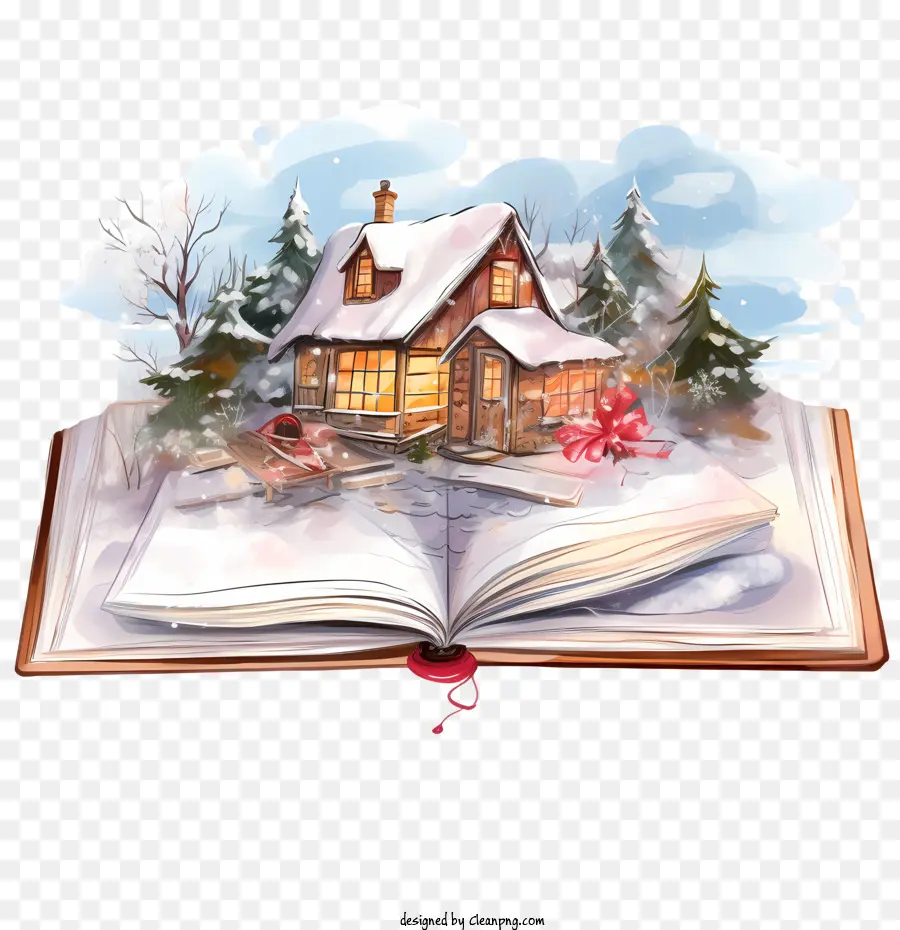 عيد الميلاد الكتاب，البيت PNG