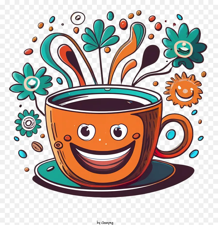 الكرتون فنجان القهوة，القهوة PNG