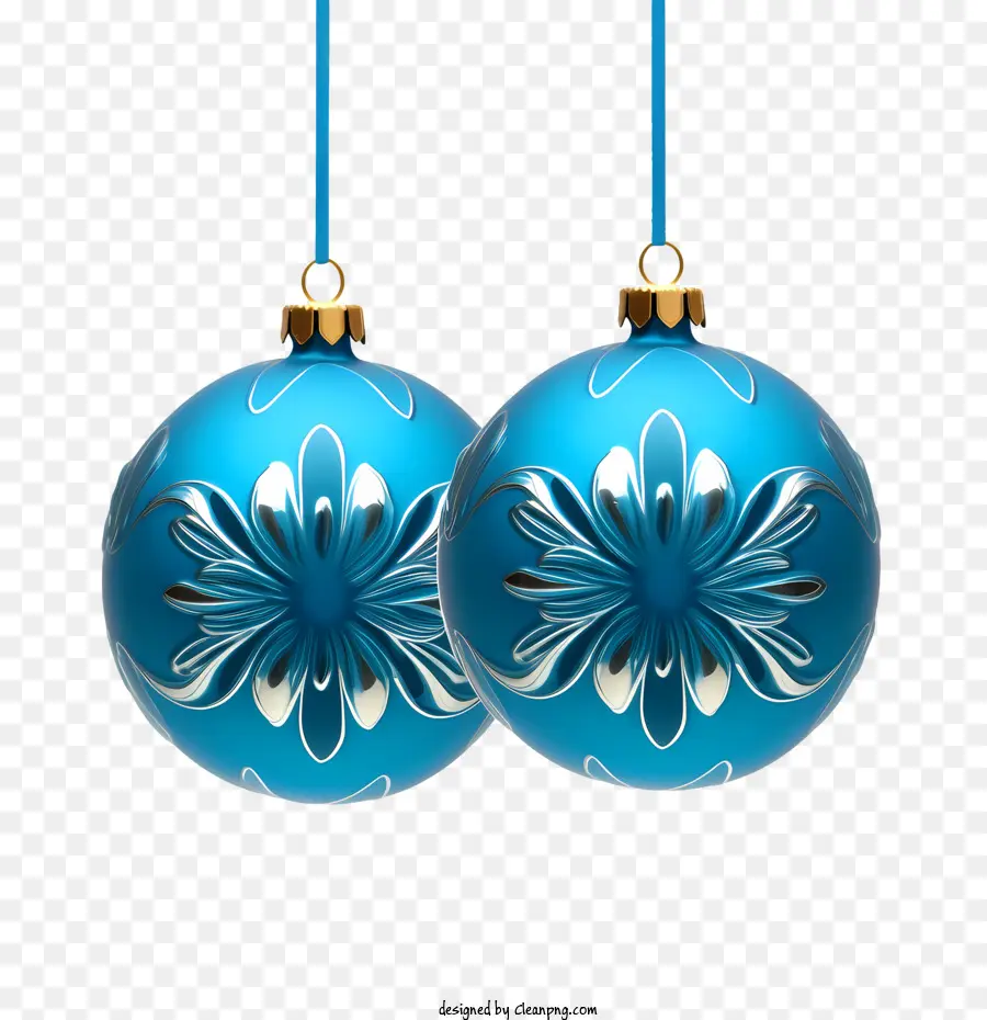 عيد الميلاد الكرة，الأزرق PNG