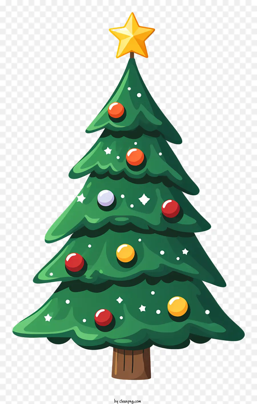 شجرة عيد الميلاد，الكرتون PNG