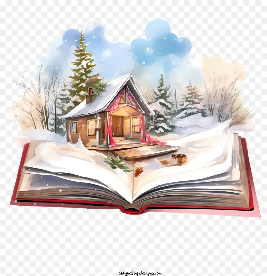 عيد الميلاد الكتاب，الشتاء PNG