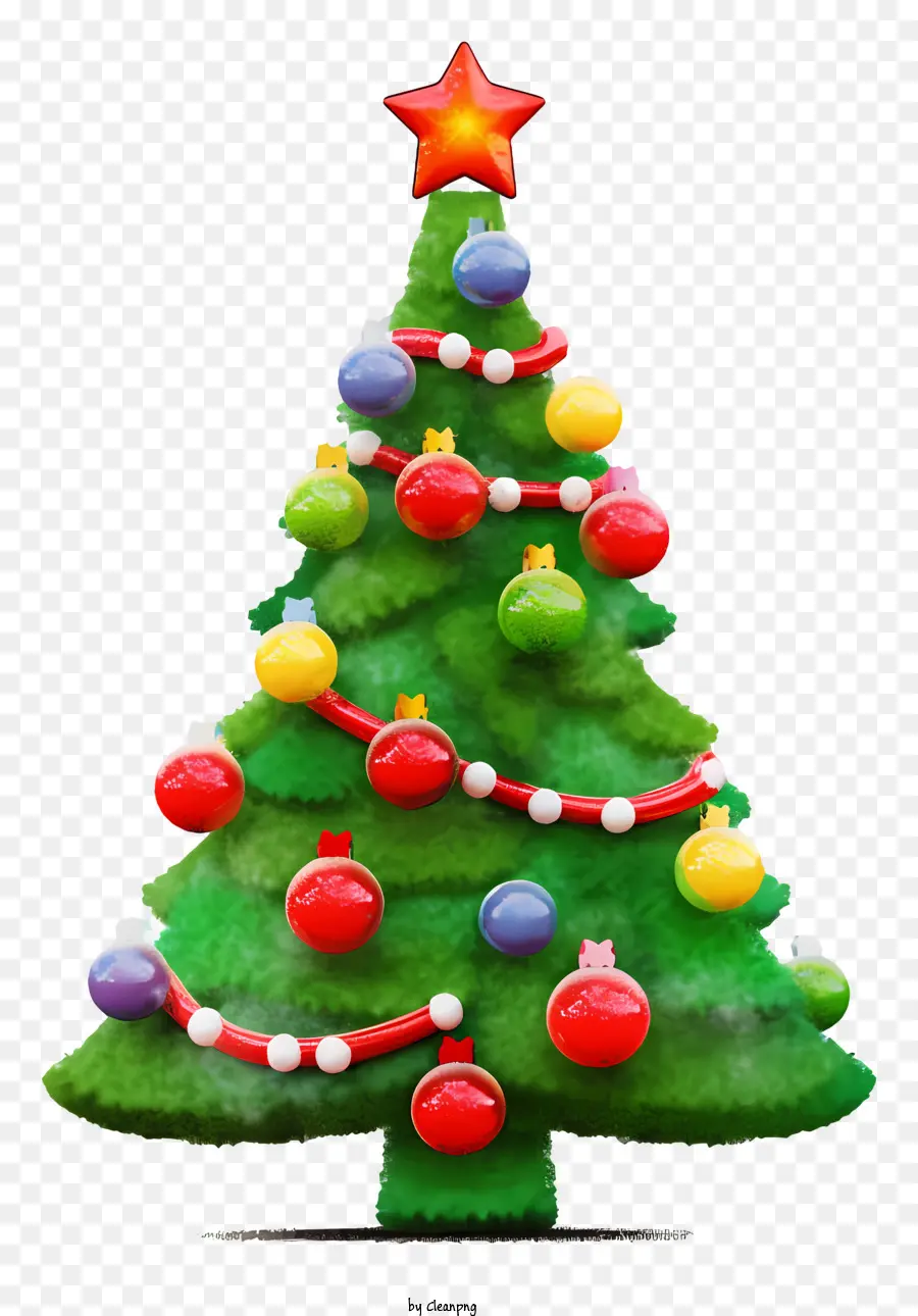 شجرة عيد الميلاد，كرات زجاجية PNG