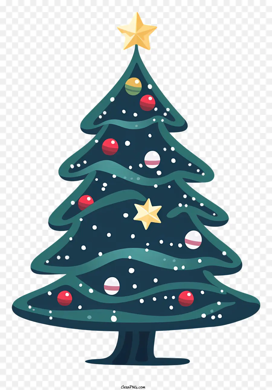 شجرة عيد الميلاد，بهرج أزرق PNG