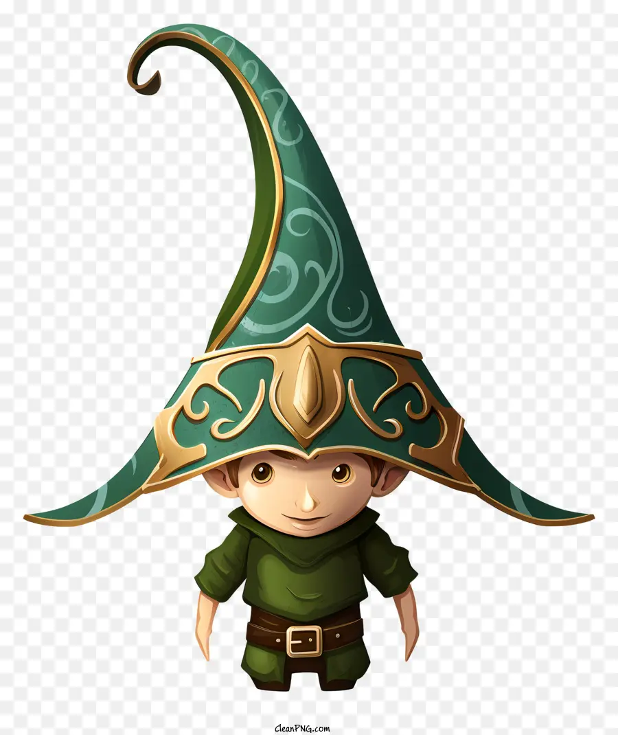 شخصية للرسوم المتحركة，القبعة الخضراء PNG