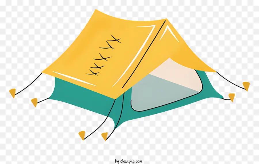 خيمة صفراء，خيمة زرقاء PNG