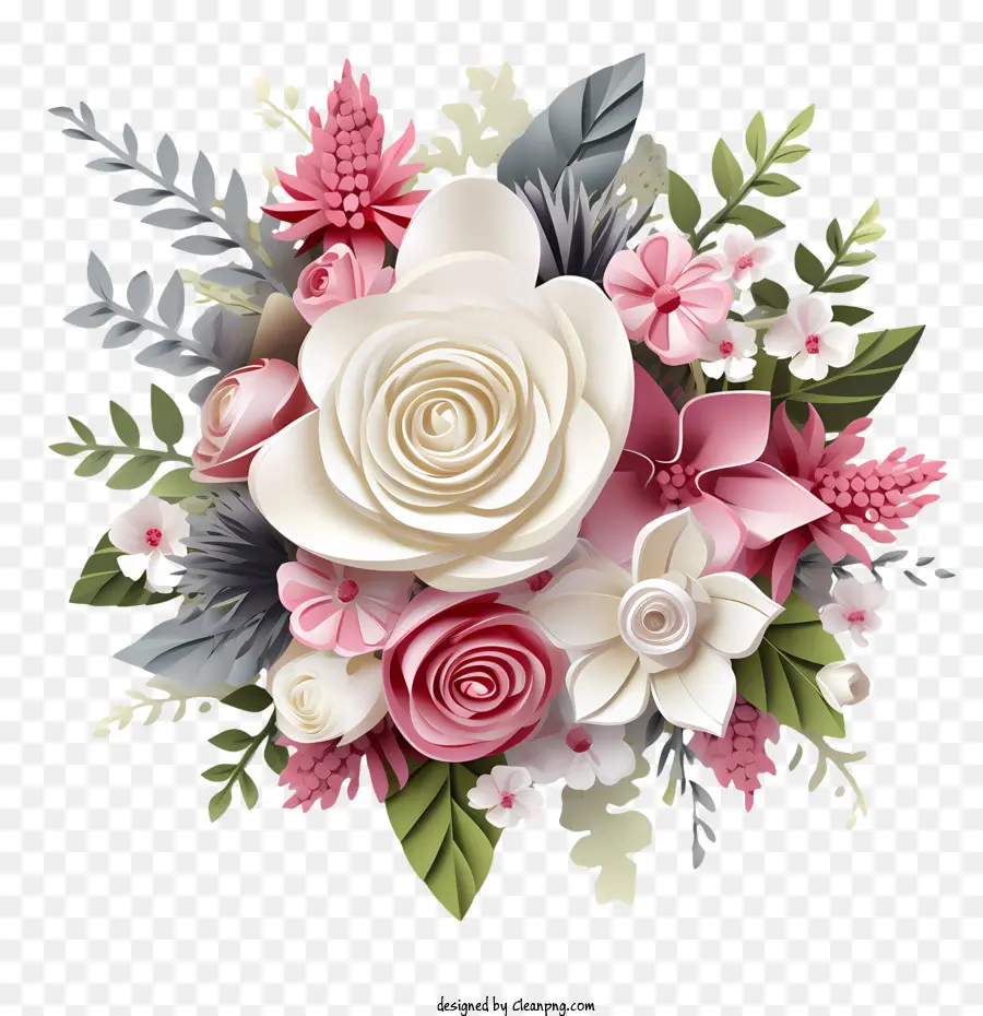 فن الزفاف الأزهار，ارتفع PNG