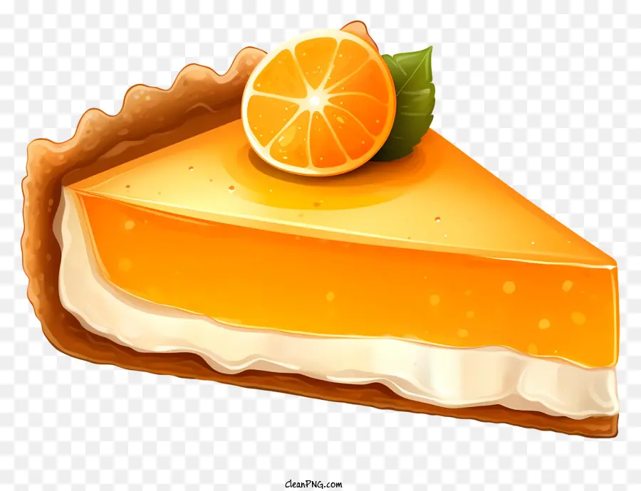 فطيرة الكريمة البرتقالية，فطيرة الكريمة المخفوقة PNG