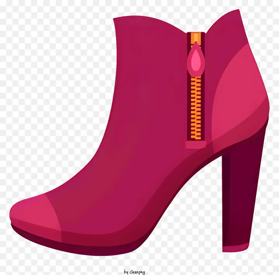 حذاء الكاحل الوردي，حذاء الكاحل بسحاب PNG