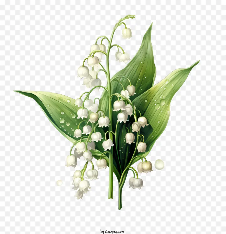 زنبق الوادي，الزهور البيضاء PNG