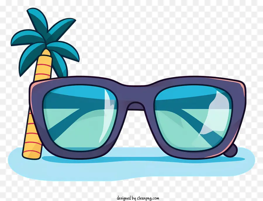 النظارات الشمسية，شجرة النخيل PNG