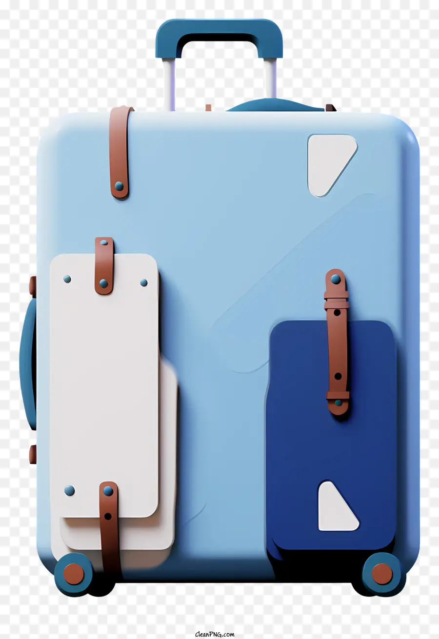 حقيبة زرقاء，علامة بيضاء PNG