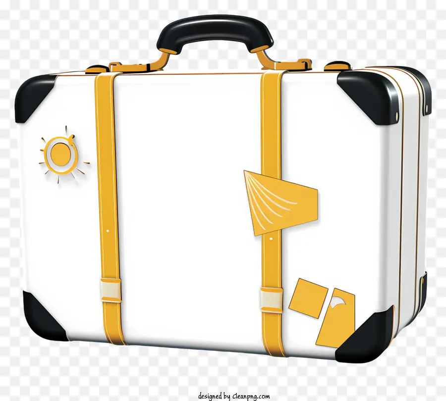 حقيبة，لهجات صفراء PNG