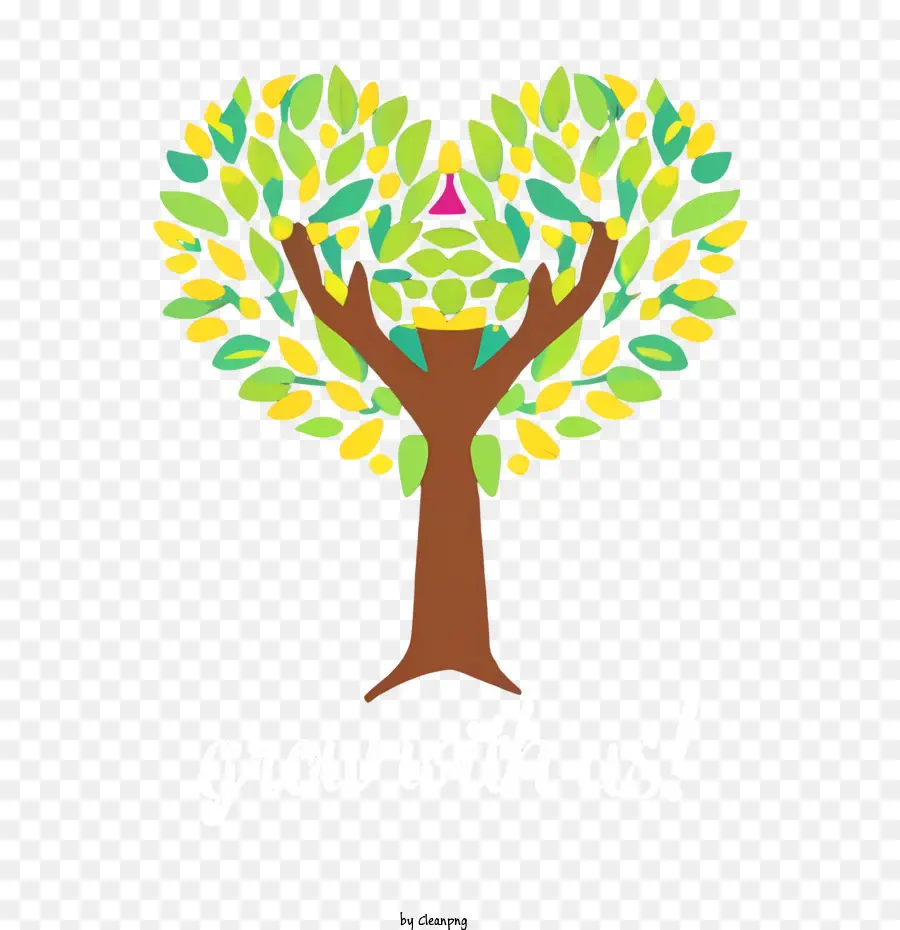 تنمو معنا，شجرة PNG