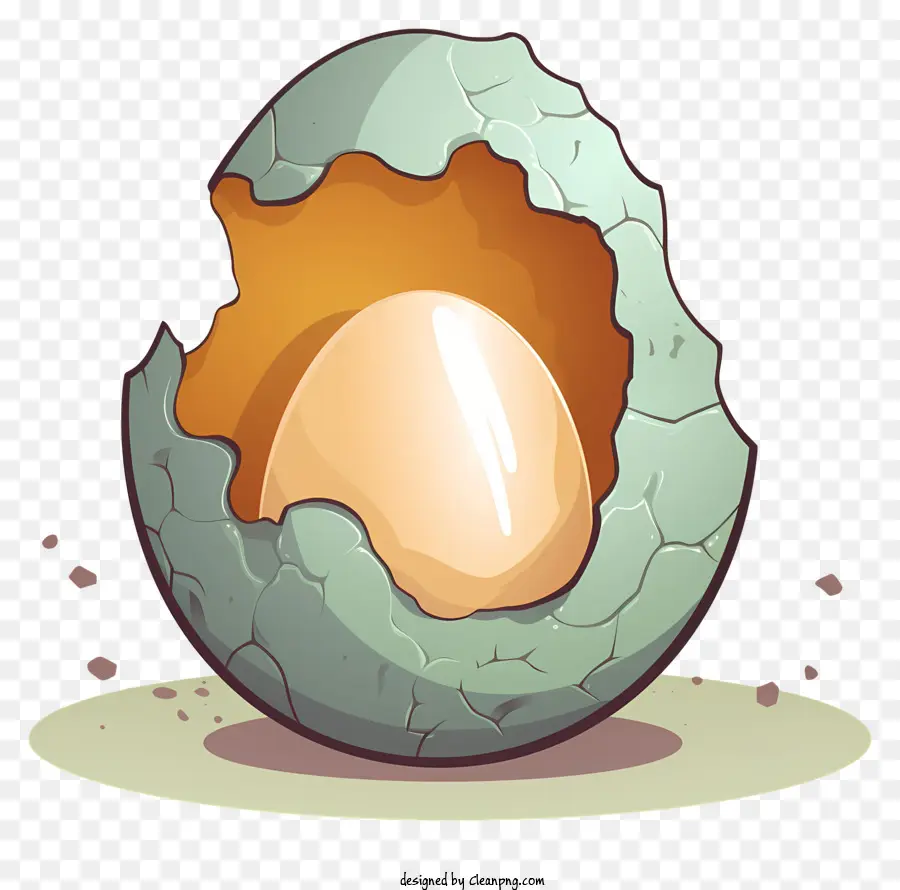 البيض，البيض متصدع PNG