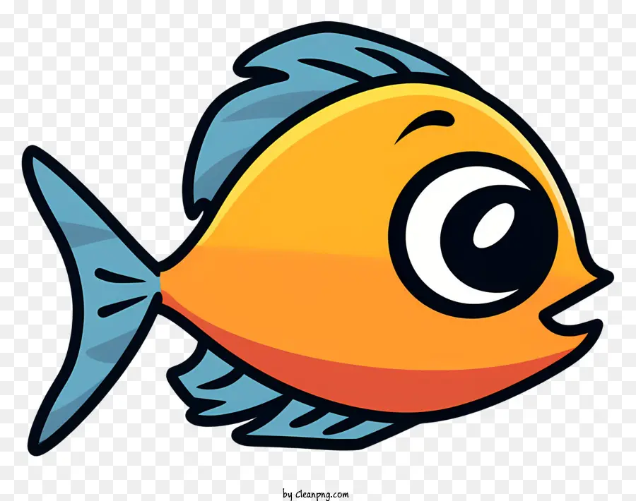 الكرتون الأسماك，عيون كبيرة PNG