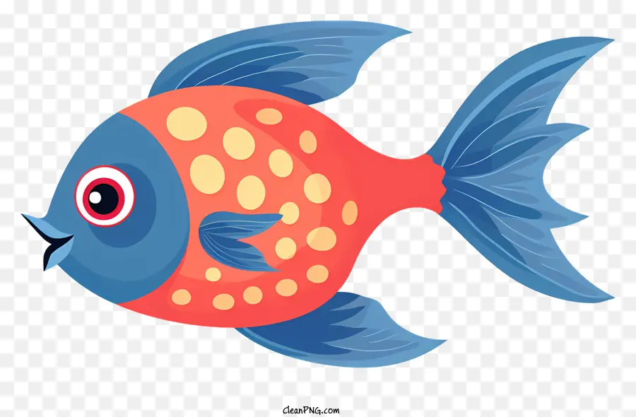 الكرتون الأسماك，السمك الأزرق PNG