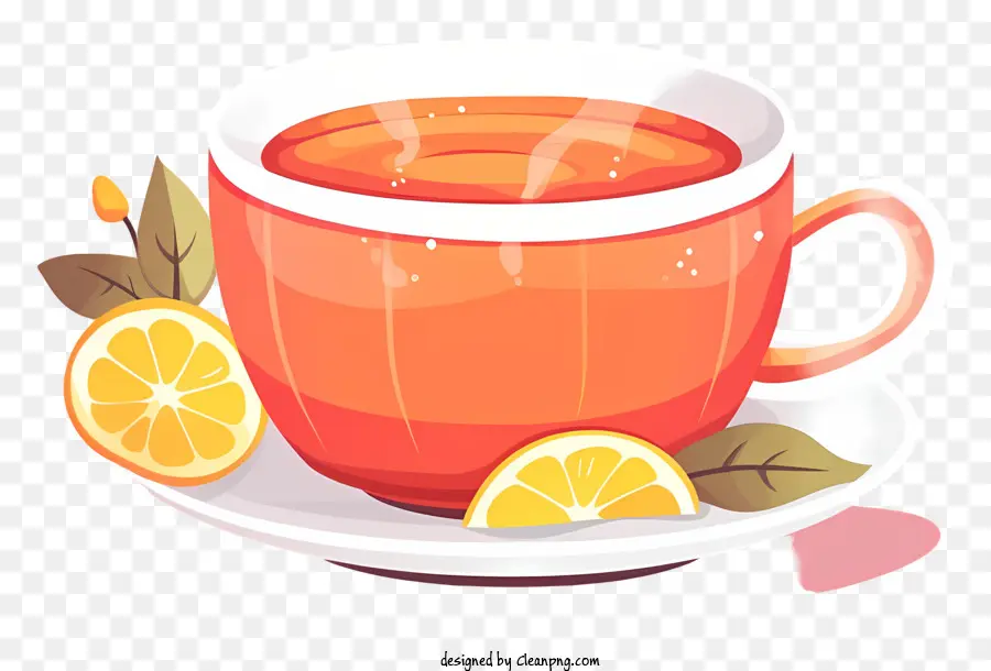 الشاي，الليمون PNG