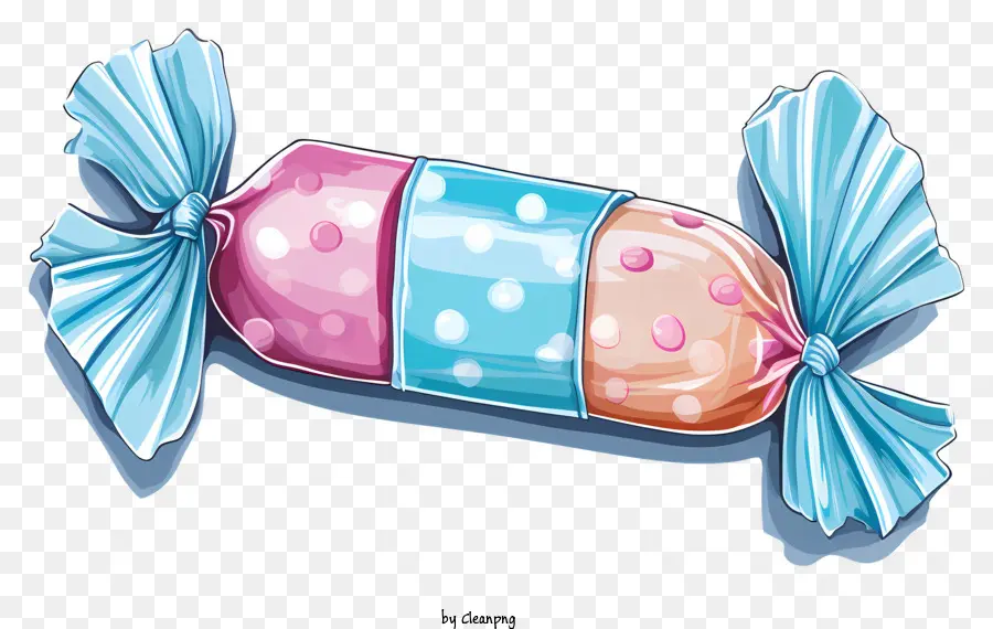 حلوى الشوكولاته，خطوط زرقاء ووردية PNG