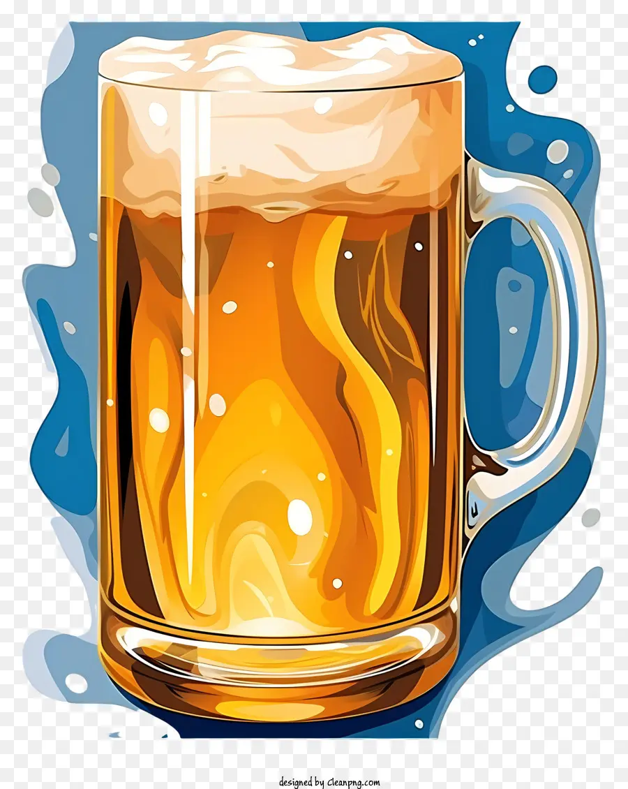 البيرة，القدح الزجاج PNG