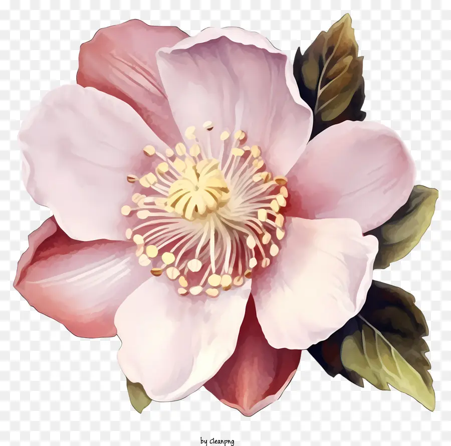 الرسم بالألوان المائية，زهرة الوردي PNG