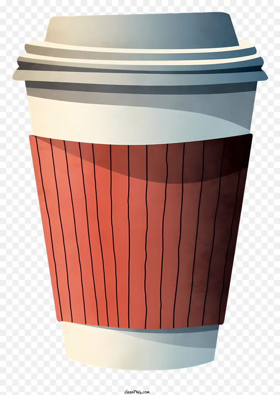 فنجان قهوة أحمر，كم البلاستيك الأبيض PNG