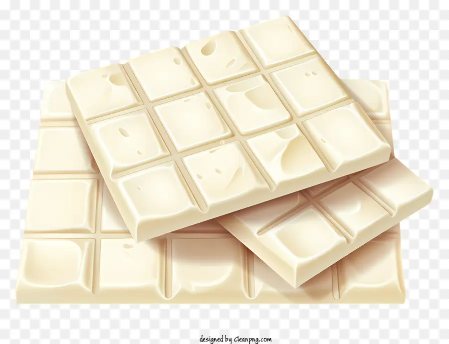 حانات الشوكولاتة البيضاء，كومة من أشرطة الشوكولاتة PNG