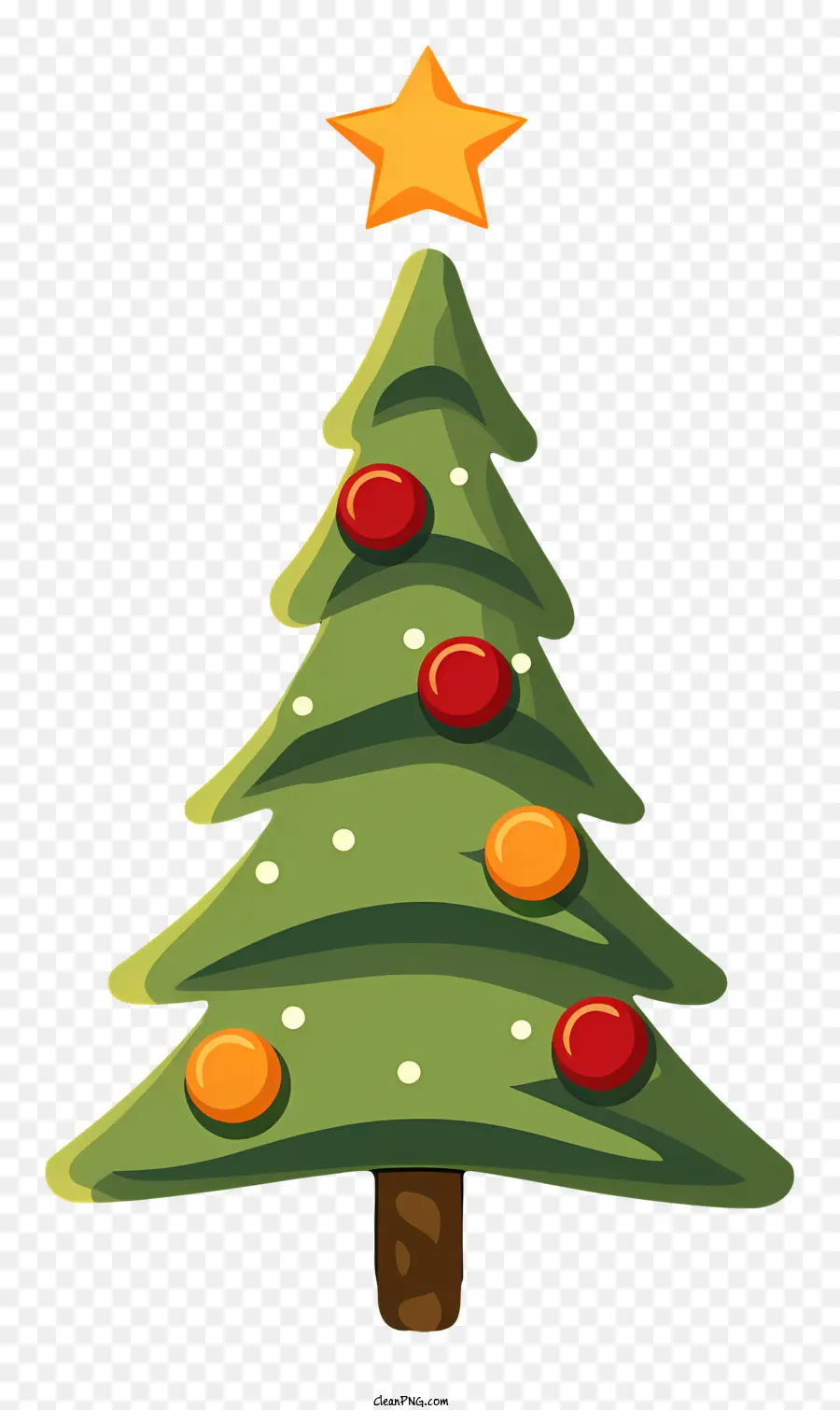 شجرة عيد الميلاد，نجوم PNG