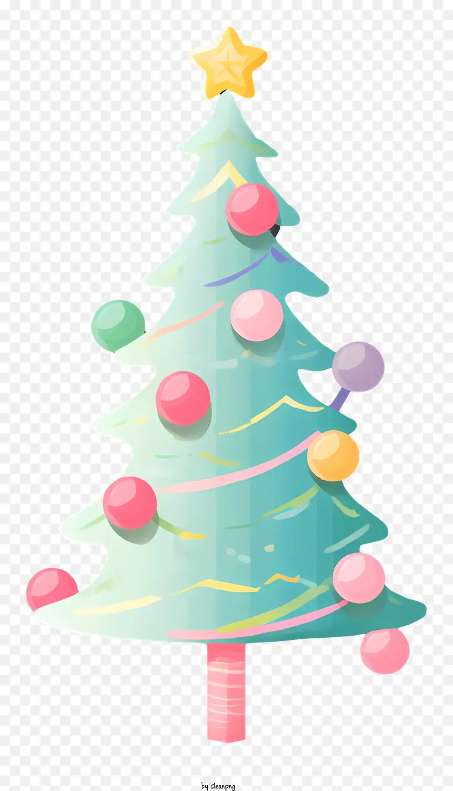 شجرة عيد الميلاد الحلي，الحلي الملونة PNG