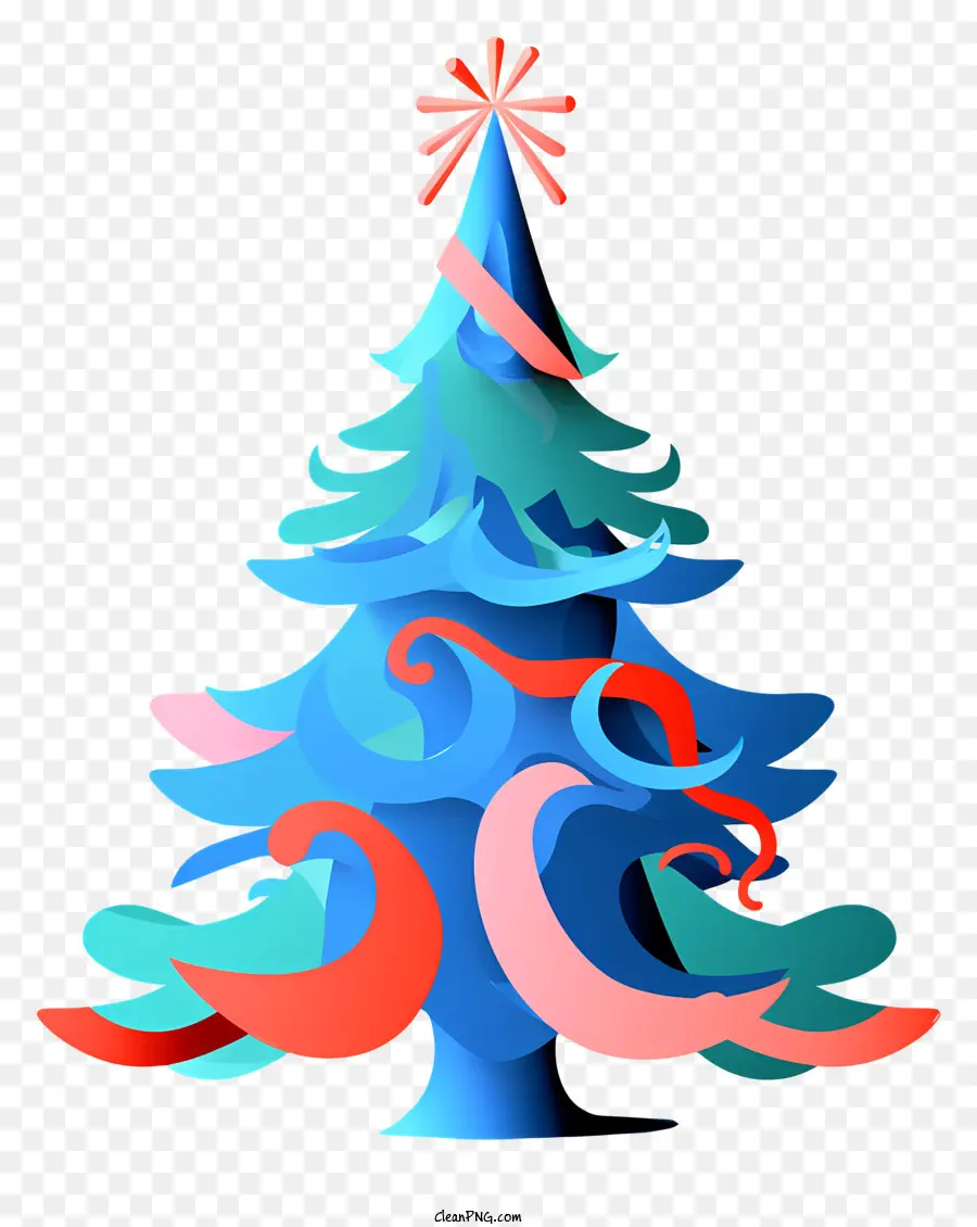 شجرة عيد الميلاد，الملونة PNG