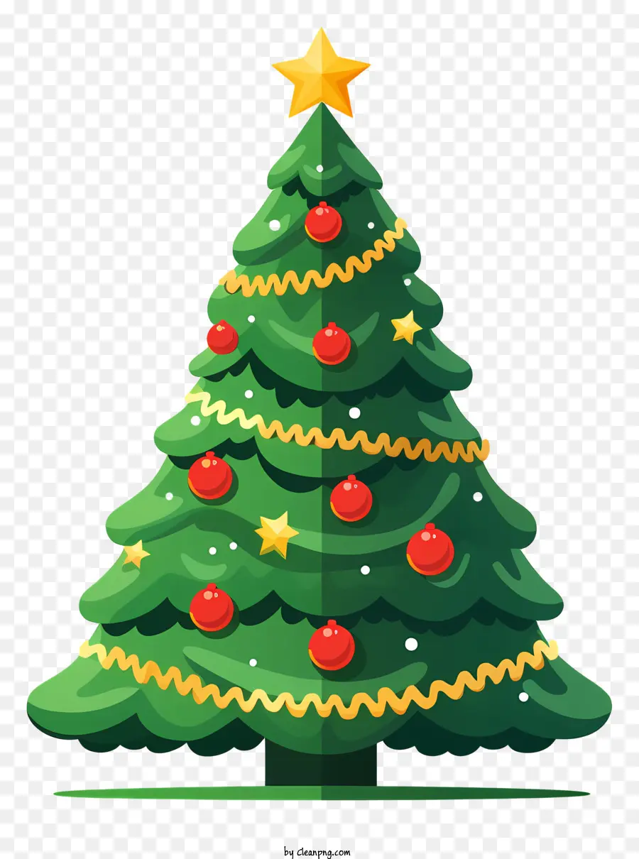 شجرة عيد الميلاد，قاعدة خضراء PNG