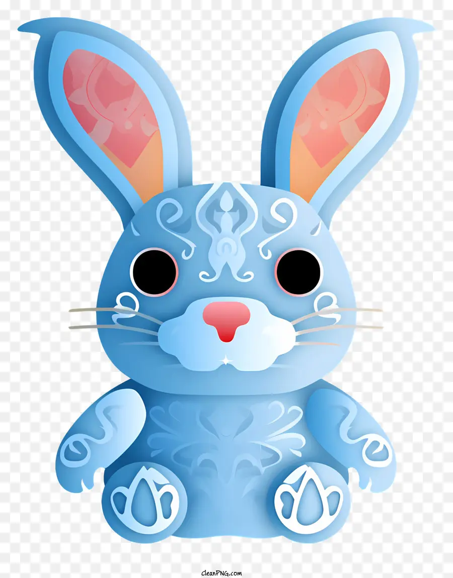 لطيف الأرنب，الأزرق الأرنب PNG