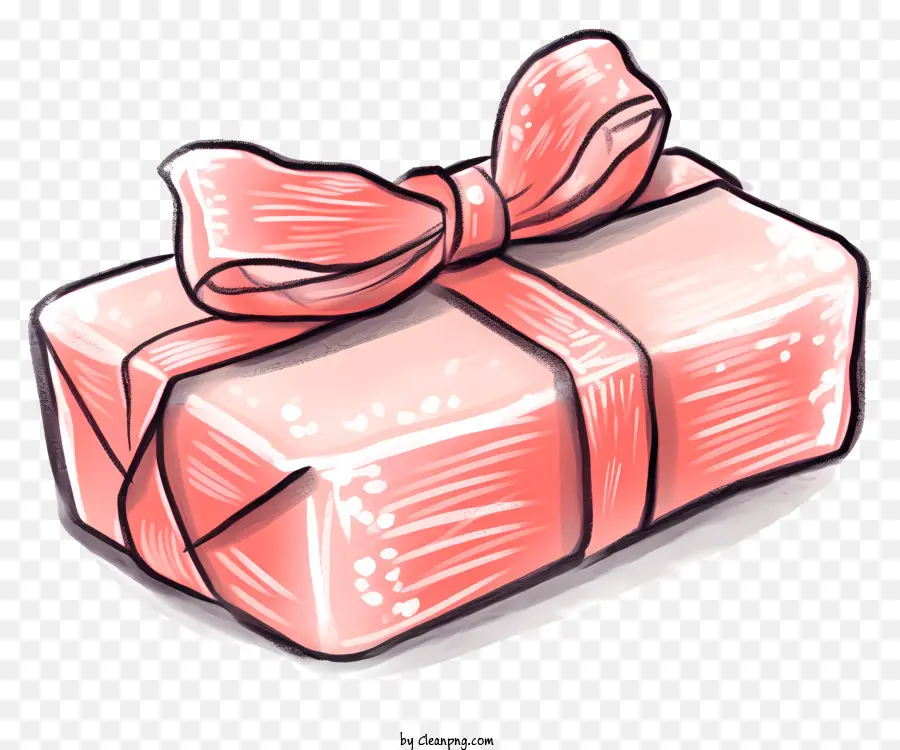 هدية الوردي مربع，هدية ملفوفة PNG
