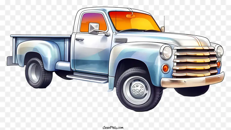 شاحنة كلاسيكية，شاحنة على طراز الخمسينيات PNG