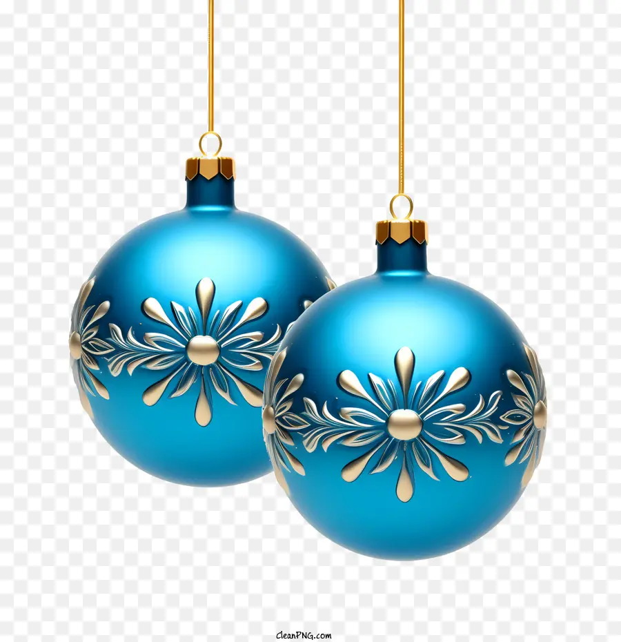 عيد الميلاد الكرة，الأزرق PNG