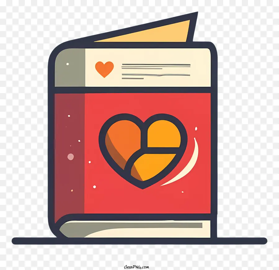كتاب مع القلب，الحب والإيجابية PNG