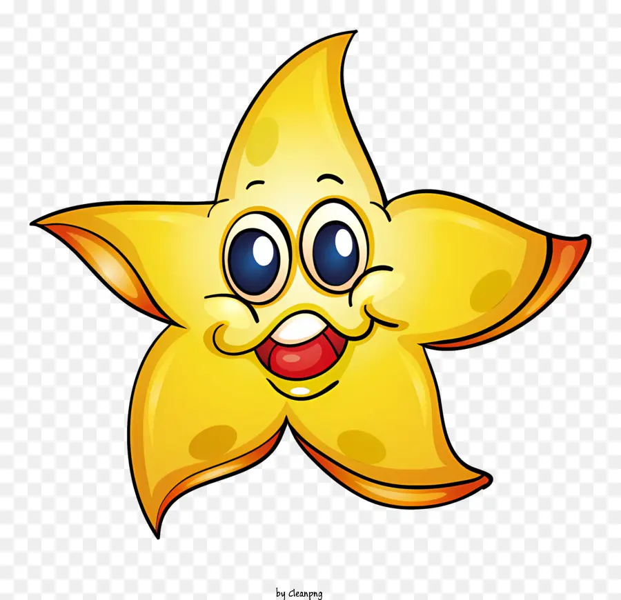 نجم البحر الأصفر，مبتسم النجوم PNG