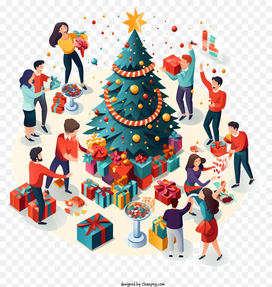 زينة شجرة عيد الميلاد，عطلة الاحتفال PNG
