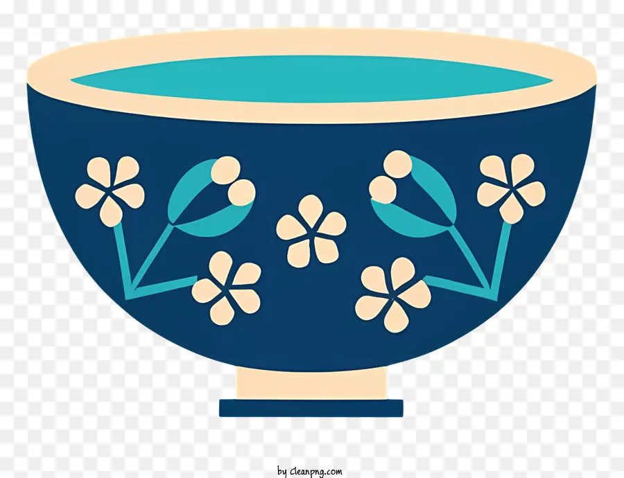 وعاء أزرق，أنماط الأزهار PNG