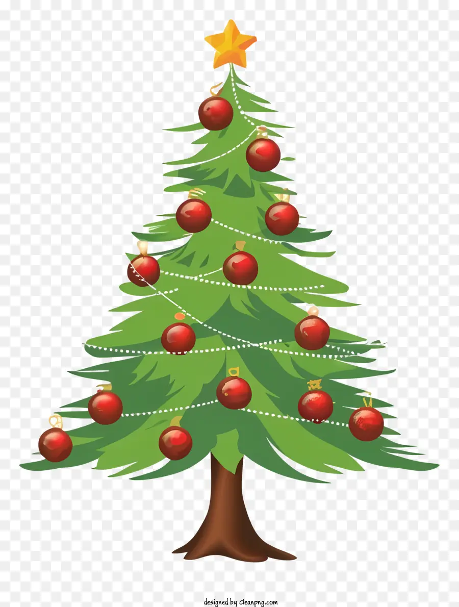 شجرة عيد الميلاد الحلي，شجرة عيد الميلاد الحمراء PNG