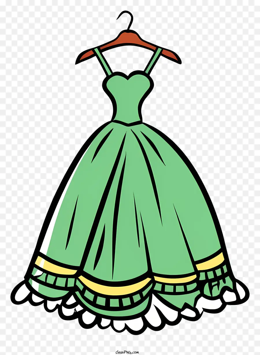 فستان أخضر，فستان زهري PNG